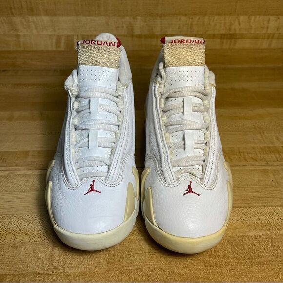 Air Jordan 14 Retro 'Linen' Women’s Size 7 WHITE 312274-161 - Picture 3 of 9